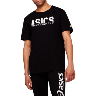 Asics Tshirt Katakana Graphic 2021 schwarz Herren
